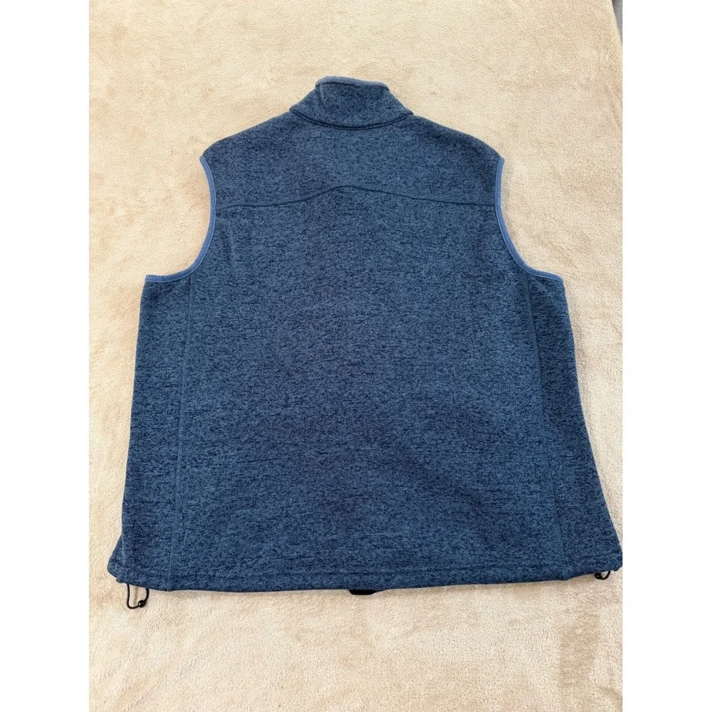 Orvis Denali‎ Fly Fishing Sweater Vest Men's Size 2XL Blue Fleece Full Zip EUC